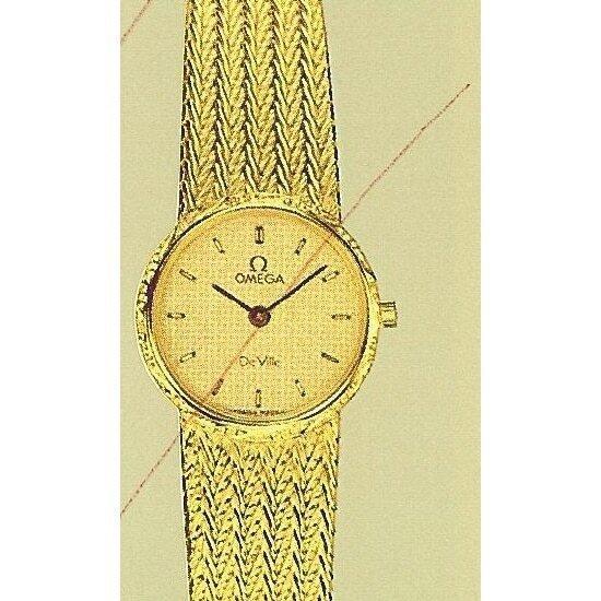 Omega - Zonder Minimumprijs - 18K GP “Chevrons” De Ville, Sieraden, Tassen en Uiterlijk, Horloges | Heren