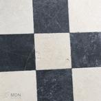 Turks hardsteen - getrommeld marmer dambord vloer mix 20x20, Nieuw, Verzenden