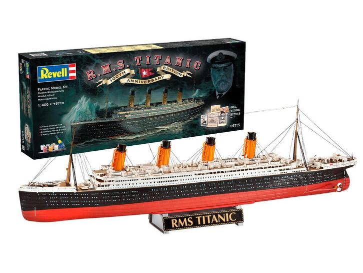 Revell 05715 Geschenkset 100 Jahre Titanic Bouwpakket, Hobby en Vrije tijd, Modelbouw | Boten en Schepen, Nieuw, Overige merken