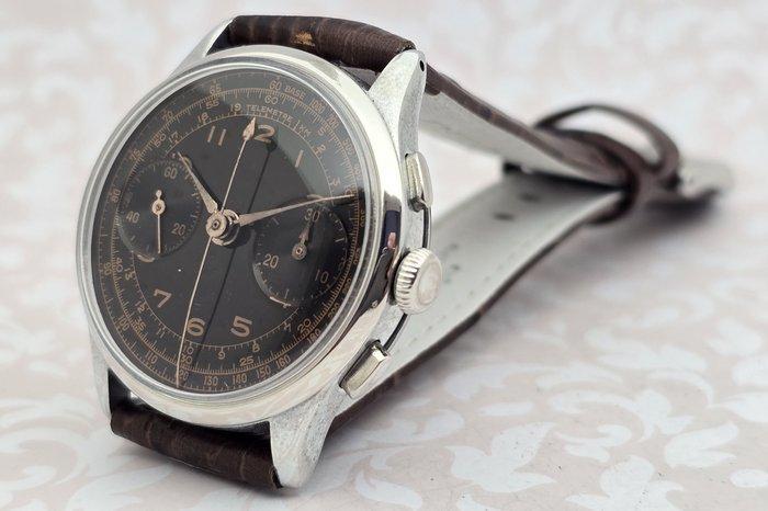 Chronographe Suisse - Cal. Landeron 2 - Zonder Minimumprijs, Sieraden, Tassen en Uiterlijk, Horloges | Heren