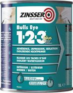 Rust oleum zinsser bulls eye 1 2 3 plus primer 1 liter, wit,, Nieuw, Verzenden