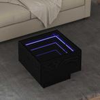 vidaXL Salontafel Zwart eiken 40 x 40 x 30 cm Bewerkt hout, Minder dan 50 cm, Verzenden, Nieuw, Minder dan 50 cm