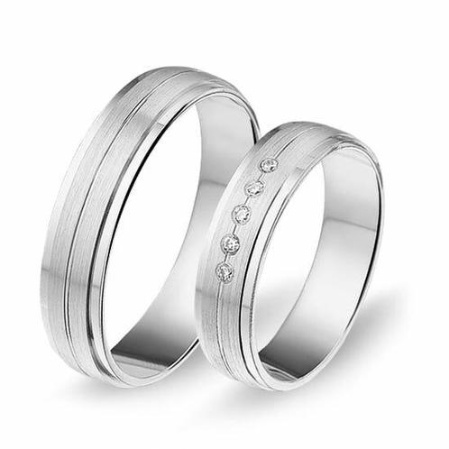 Actie trouwringen in palladium 500 per paar, Sieraden, Tassen en Uiterlijk, Ringen, Verzenden
