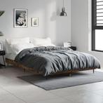 vidaXL Bedframe zonder matras hout gerookt eikenkleurig, Bruin, Verzenden, Nieuw, 190 cm of minder