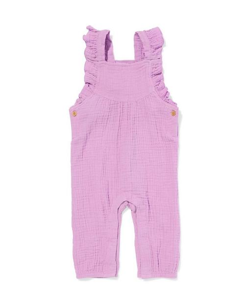 HEMA Newborn jumpsuit mousseline paars, Kinderen en Baby's, Babykleding | Overige, Nieuw, Verzenden