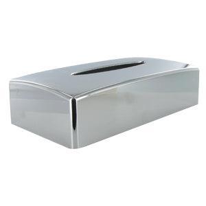 Facial tissue box houder chrome kunststof, Huis en Inrichting, Schoonmaakartikelen, Verzenden