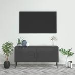 vidaXL Tv-meubel 105x35x50 cm staal antracietkleurig, Huis en Inrichting, Kasten | Televisiemeubels, 100 tot 150 cm, Verzenden