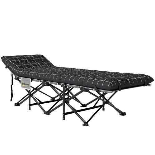TRUUSK Vouwbaar Campingbed Met Zijtas Matras Antislip Gasten, Caravans en Kamperen, Overige Caravans en Kamperen, Nieuw, Verzenden