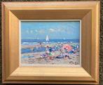 Niek van der Plas (1954) - Strandgezicht, Antiek en Kunst