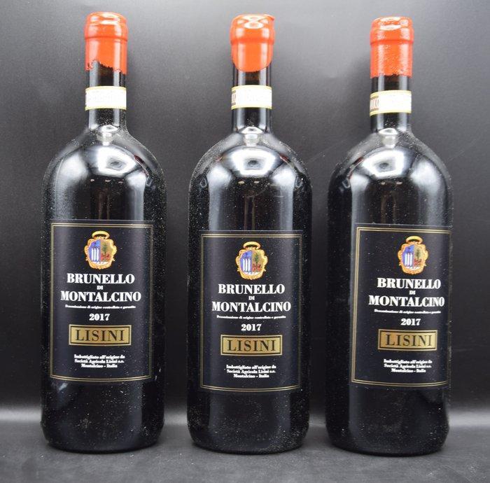 2017 Lisini - Brunello di Montalcino DOCG - 3 Magnums (1.5L), Verzamelen, Wijnen