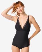 HEMA Medium corrigerende damesbody met kant zwart, Kleding | Dames, Verzenden, Zwart