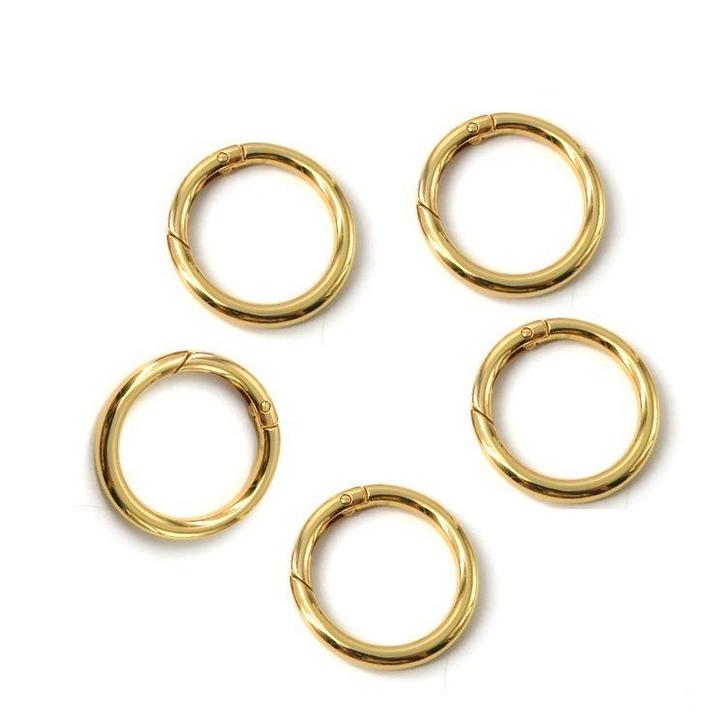 O-ring met veersluiting - 10mm - Goud, Hobby en Vrije tijd, Kralen en Sieraden maken, Overige typen, Nieuw, Ophalen of Verzenden