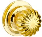 Voordeurknop Nouveau 85mm messing PVD, Nieuw