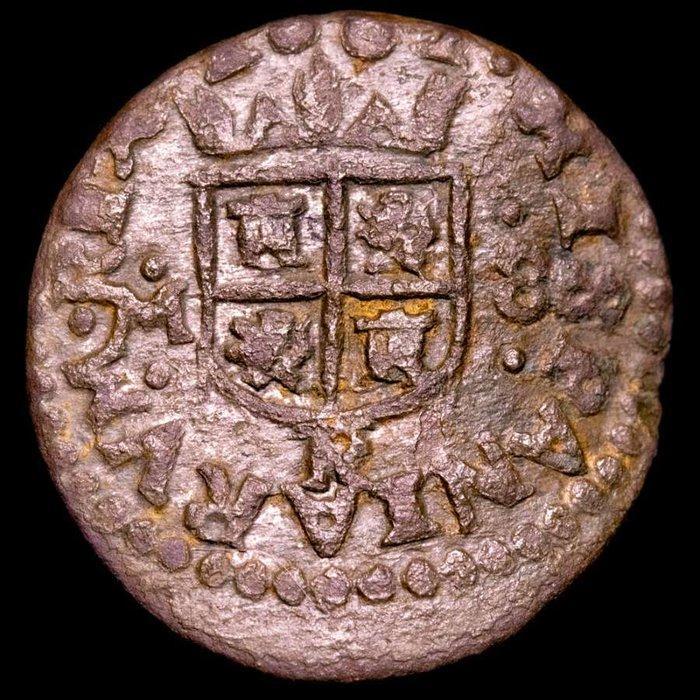 Spanje. Felipe IV (1621 - 1665).. 8 Maravedís Acuñados en la, Postzegels en Munten, Munten | Europa | Niet-Euromunten