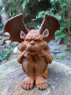 sculptuur, SITTING GARGOLYE, DEMON - 16 cm - Gietijzer, Antiek en Kunst