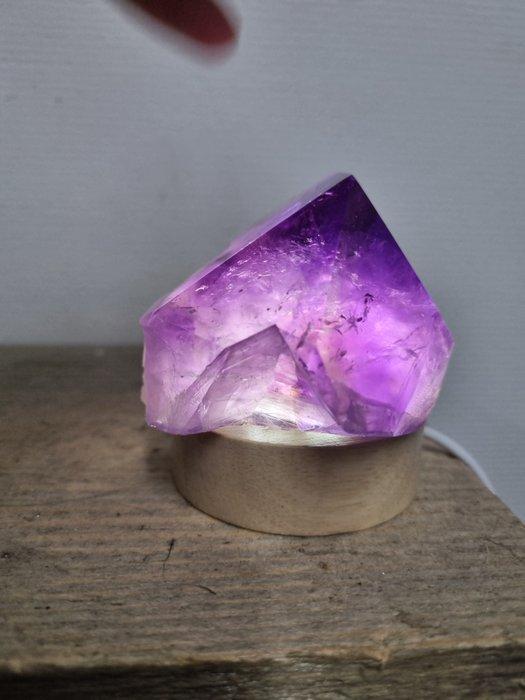 High Quality Amethyst point with lamp - Hoogte: 72 mi -, Verzamelen, Mineralen en Fossielen