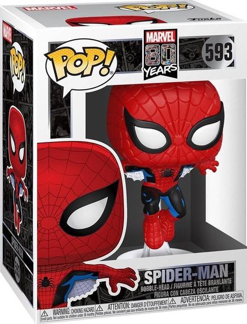 Funko Pop! - Marvel 80th First Appearance Spider-Man #593 |, Verzamelen, Poppetjes en Figuurtjes, Nieuw, Verzenden