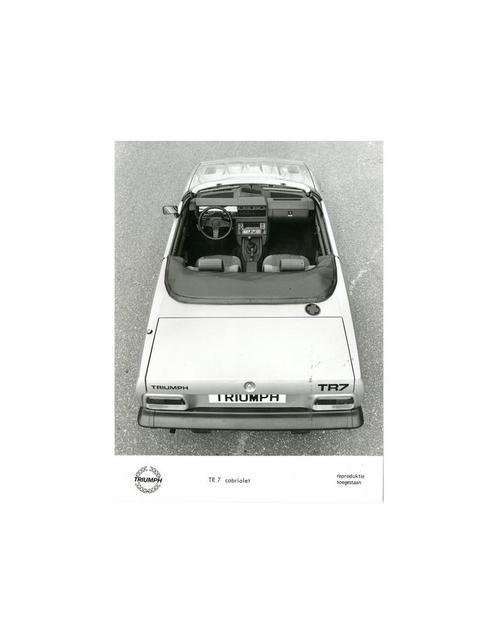 1980 TRIUMPH TR7 CABRIOLET PERSFOTO, Boeken, Auto's | Folders en Tijdschriften