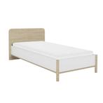 MATIS - Tienerbed - bedframe - 90x190 cm - hout - eiken wit, Ophalen of Verzenden