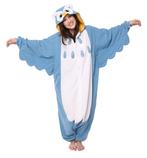 Onesie Blauwe Uil Pak L-XL Uilenpak Kostuum Blauw Vogelpak Z, Nieuw, Carnaval, Maat 42/44 (L), Ophalen of Verzenden