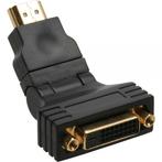 HDMI (m) - DVI-I Dual Link (v) adapter / draaibaar, Nieuw, Ophalen of Verzenden