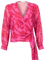 Blouse Overslag Roze, dames blouse roze, Kleding | Dames, Blouses en Tunieken, Verzenden, Nieuw