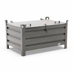 Gebruikte Stapelbak staal anti-diefstal met deksel, Ophalen of Verzenden