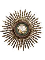 Spiegel - Hout, spiegel - Oude spiegel, met de hand gemaakt., Antiek en Kunst