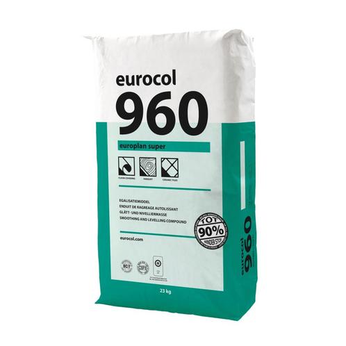 Eurocol 960 Europlan Super 23kg | Egaline | Egalisatiemiddel, Doe-het-zelf en Verbouw, Verwarming en Radiatoren, Nieuw, Verzenden