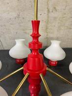 Plafondlamp met lampenkap - Messing, Antiek en Kunst, Antiek | Lampen