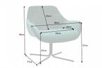 Draaifauteuil BIG DUTCH smaragdgroen fluweel met, Huis en Inrichting, Fauteuils, Ophalen of Verzenden, Nieuw