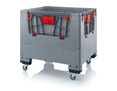 Palletbox opvouwbaar met 4 wielen 120x100x114 cm, Zakelijke goederen, Kantoor en Winkelinrichting | Magazijn, Stelling en Opslag