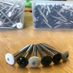 Trespa/HPL Kleurschroeven RVS 100 Stuks+Gratis TX Bit, Ophalen of Verzenden, Nieuw, Schroeven, Rvs