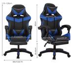 Massage Gamingstoel met Voetsteun –Ergonomisch en Verstelbaa, Verzenden, Nieuw