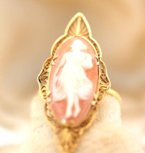 Ring - 18 karaat Geel goud, Sieraden, Tassen en Uiterlijk, Ringen