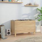 vidaXL Platenkast 74,5x38x48 cm bewerkt hout sonoma, Huis en Inrichting, Woonaccessoires | Cd- en Dvd-rekken, Verzenden, Nieuw