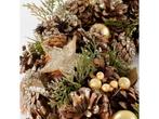 House of Seasons Kerstkrans - Ø50 cm - Bruin, Huis en Inrichting, Woonaccessoires | Kransen, Verzenden, Nieuw