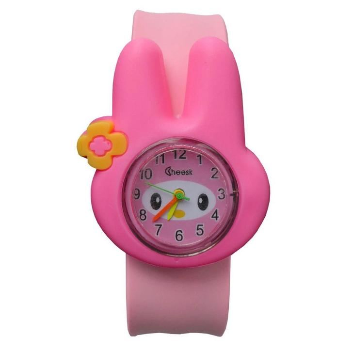 Fako - Kinderhorloge - Slap On Mini - Konijn - Roze, Sieraden, Tassen en Uiterlijk, Horloges | Kinderen, Verzenden