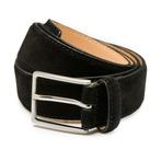 Suède heren riem Bobby - 4-pack - zwart, - Maat: 85 cm, Kleding | Heren, Riemen en Ceinturen, Overige kleuren, Verzenden, Echt leder