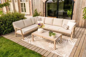 VDG Viento/Atlanta hoek loungeset (4-delig) - Latte beschikbaar voor biedingen