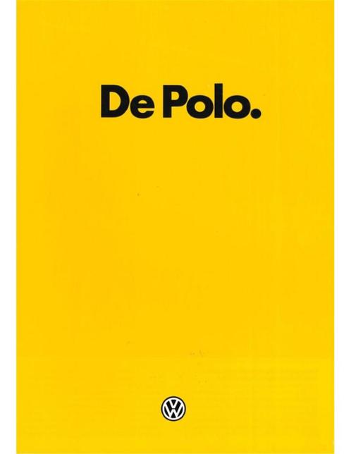 1984 VOLKSWAGEN POLO BROCHURE NEDERLANDS, Boeken, Auto's | Folders en Tijdschriften, Volkswagen
