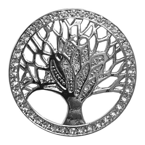 Fako Bijoux® - Magneet Broche XL - Levensboom Kristal - Tree, Sieraden, Tassen en Uiterlijk, Broches, Verzenden
