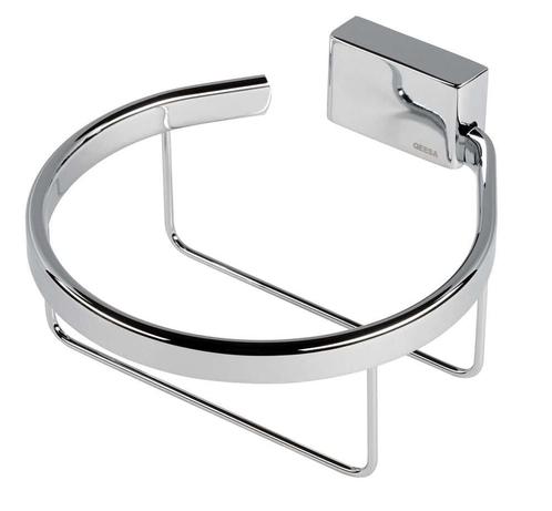 Geesa - Geesa Bloq Reserverolhouder Chroom, Huis en Inrichting, Badkamer | Badtextiel en Accessoires, Nieuw, Ophalen of Verzenden