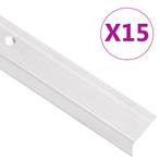 vidaXL Trapneuzen L-vormig 15 st 90 cm aluminium, Verzenden, Nieuw