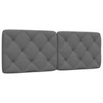 vidaXL Hoofdbordkussen 120 cm stof grijs, Huis en Inrichting, Slaapkamer | Bedden, Verzenden, Nieuw, Grijs, Stof