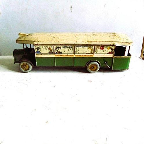 Mahé et Gutton - Speelgoed - Bus Parisien ancien en tôle, Antiek en Kunst, Antiek | Speelgoed