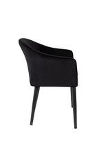 Eetkamerstoel - Bram - Zwart - Fluweel - House of Rebels, Huis en Inrichting, Stoelen, Verzenden, Nieuw