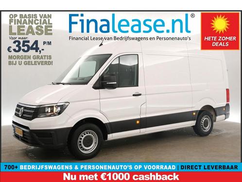 Volkswagen Crafter 35 2.0 TDI L3H3 AUT 3000KG TG €354pm, Auto's, Bestelauto's, Lease, Automaat, Diesel, Volkswagen, Wit, Verzenden