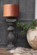 Velvet cilinder lampenkap Terra 25 cm, Huis en Inrichting, Lampen | Lampenkappen, Ophalen of Verzenden, Nieuw