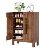 Landelijk sideboard met lameldeuren en 5-laags opbergruimte, Huis en Inrichting, Verzenden, Nieuw